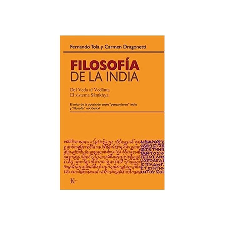 Filosofía de la India. Del Veda al Vedanta: el sistema Samkhya