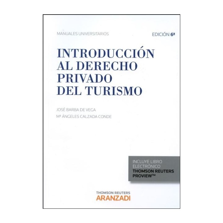 Introducción al derecho privado del turismo