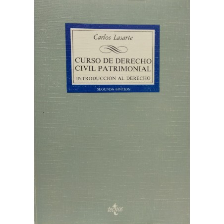Curso de derecho civil patrimonial. Introducción al derecho