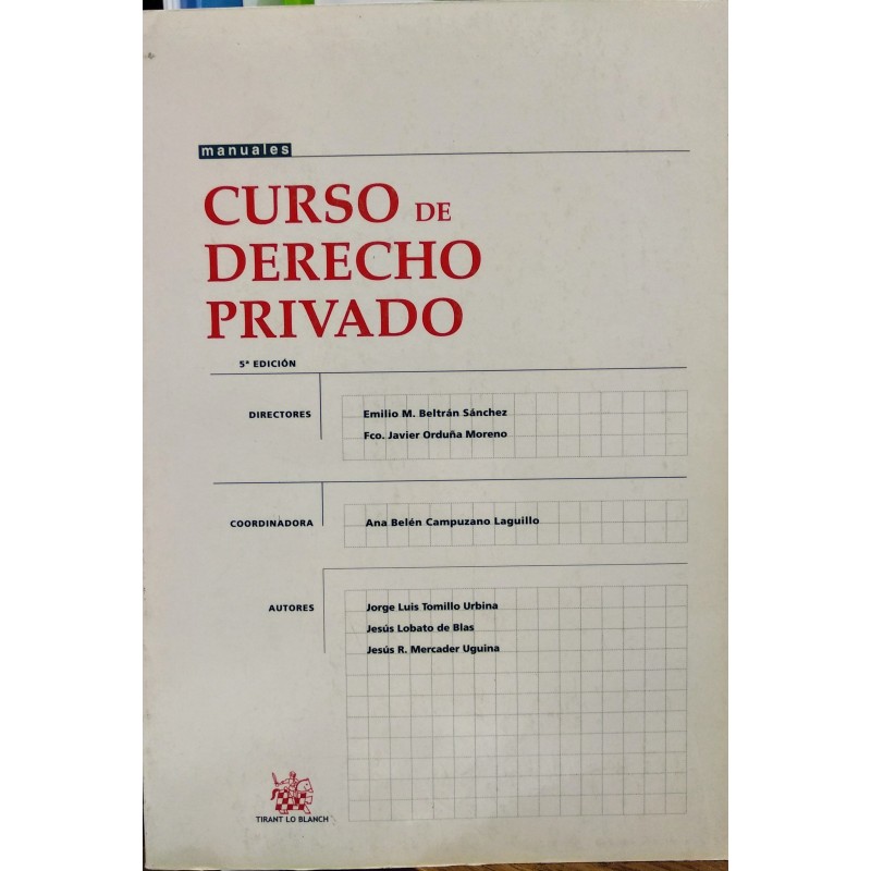 Curso de derecho privado