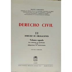 Derecho civil - II.Derecho de obligaciones - Vol.2º Los contratos en particular y las obligaciones no contractuales