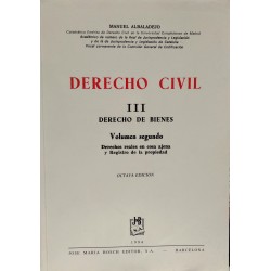Derecho civil - III.Derecho de bienes - Vol.2º Derechos reales en cosa ajena y Registro de la propiedad