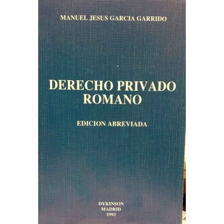 Derecho privado romano. Edición abreviada