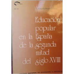 Educación popular en la España de la segunda mitad del siglo XVIII