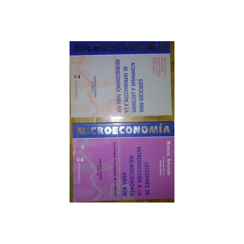Lecciones de introducción a la microeconomía para ADE + cuaderno de ejercicios
