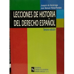 Lecciones de historia del derecho español