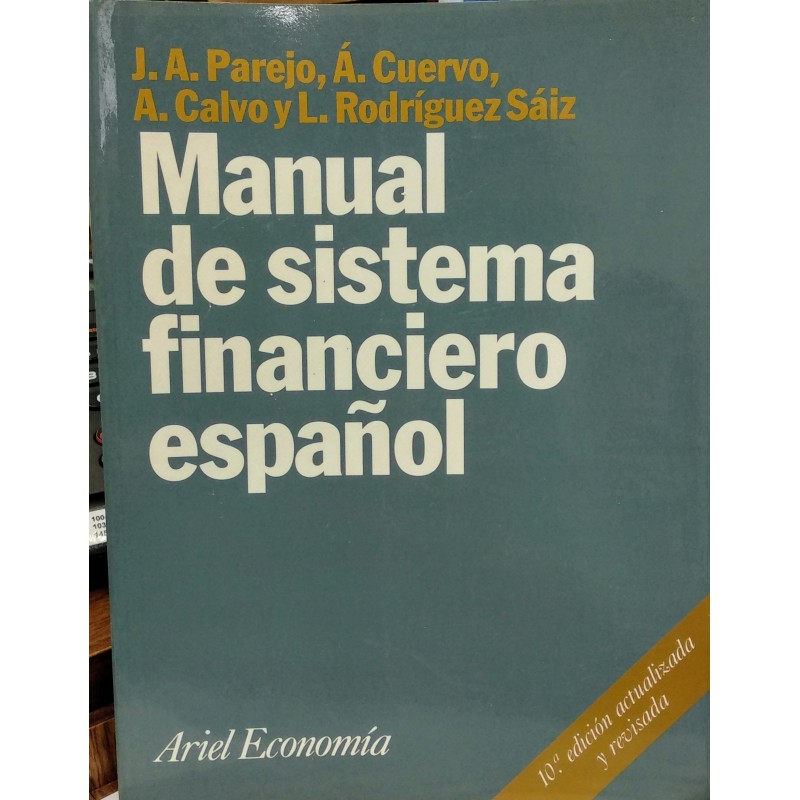 Manual de sistema financiero español