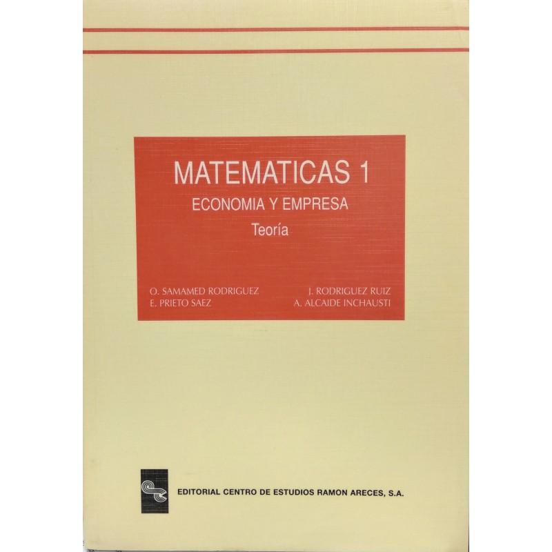 Matemáticas 1 Economía y empresa - Teoría