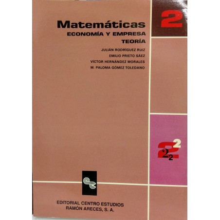 Matemáticas 2 Economía y empresa - Teoría