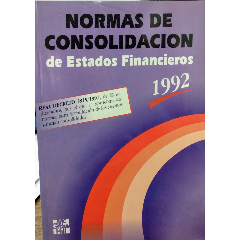 Normas de consolidación de estados financieros 1992
