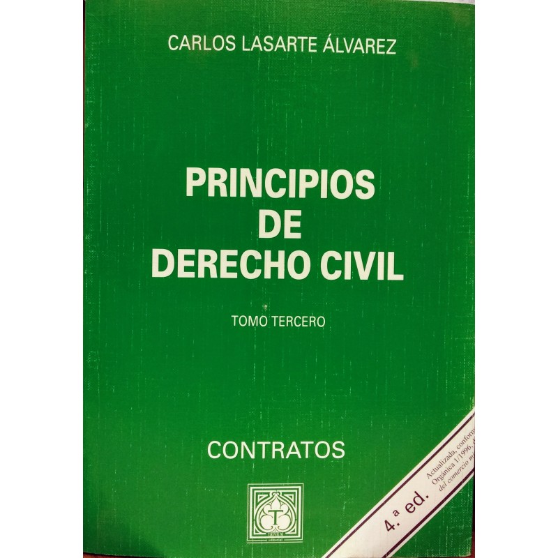 Principios de derecho civil. Tomo tercero. Contratos
