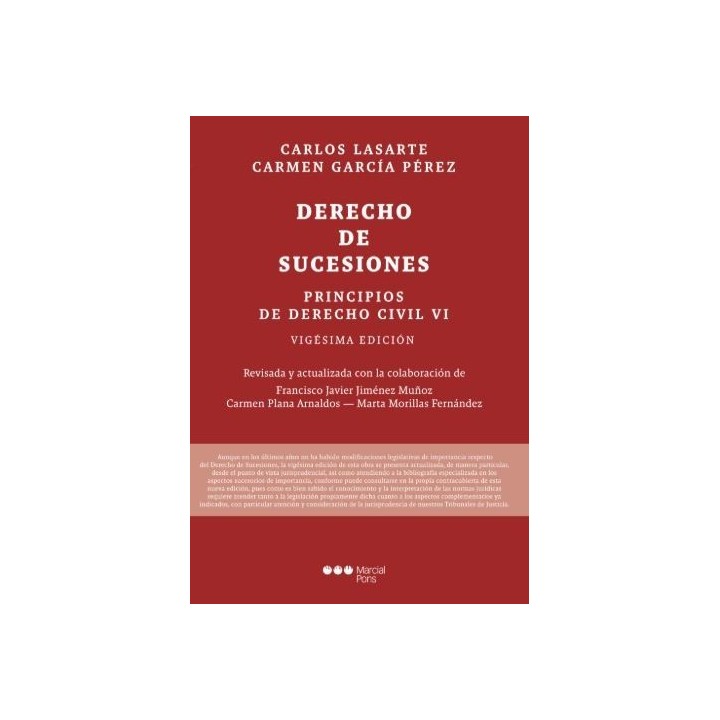 Derecho de sucesiones. Principios de Derecho civil VI