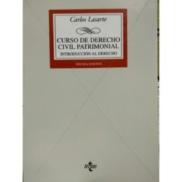 Curso de derecho civil patrimonial. Introducción al derecho