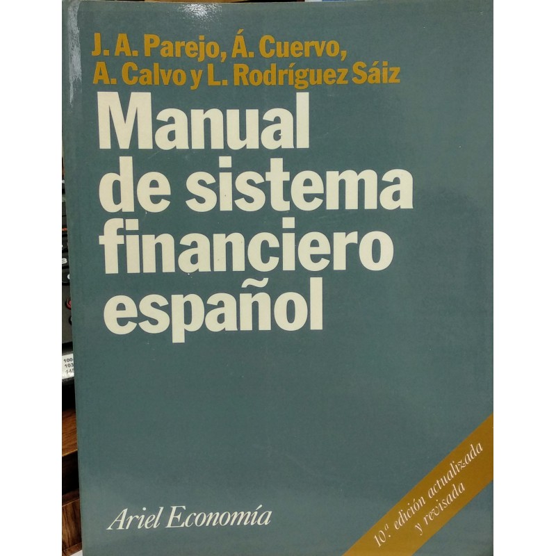 Manual de sistema financiero español 14a.ed.