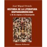 Historia de la literatura hispanoamericana 1. De los orígenes a la emancipación