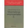 Ejercicios resueltos de Matemáticas empresariales 2