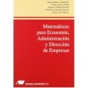 Matemáticas para economía, administración y dirección de empresas