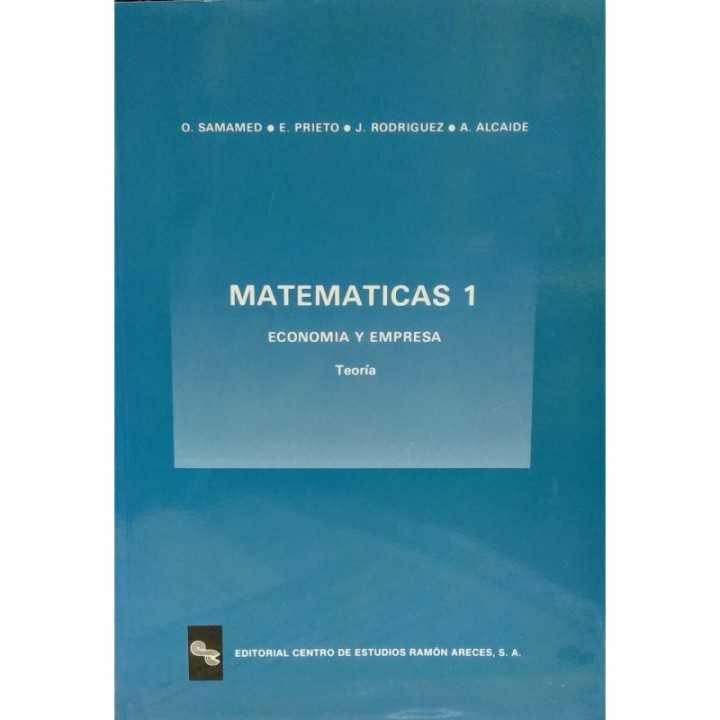 Matemáticas 1 Economía y empresa. Teoría