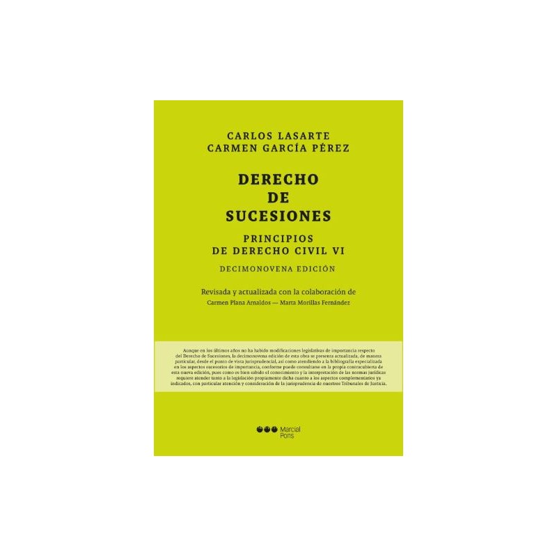 Derecho de sucesiones. Principios de Derecho civil VI