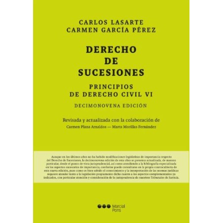 Derecho de sucesiones. Principios de Derecho civil VI