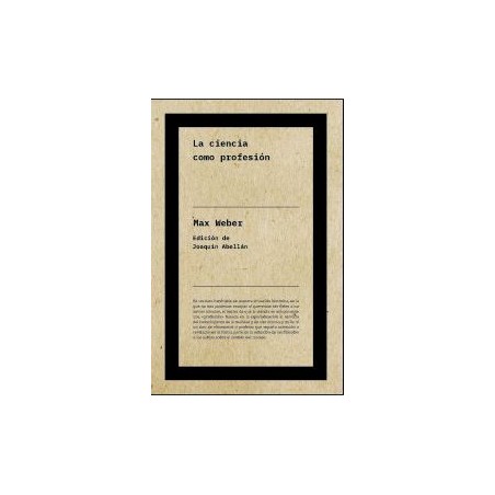 La ciencia como profesión