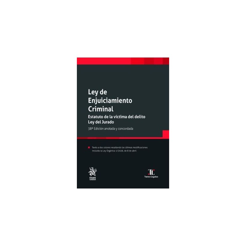 Ley de enjuiciamiento criminal. Estatuto de la víctima del delito. Ley del jurado