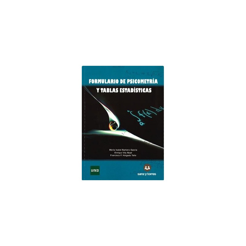 Formulario de psicometría y tablas estadísticas