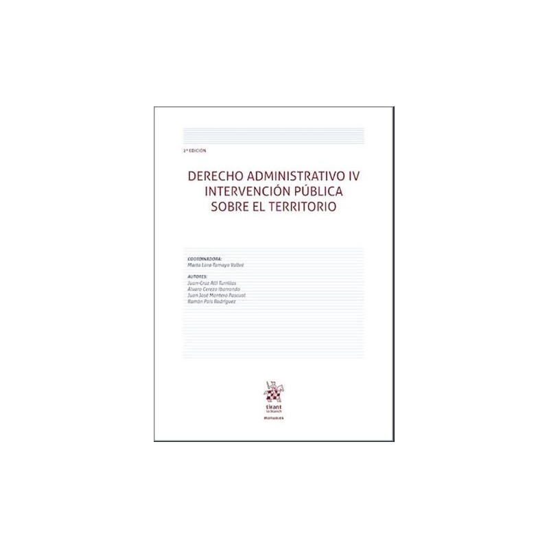Derecho administrativo IV Intervención pública sobre el territorio