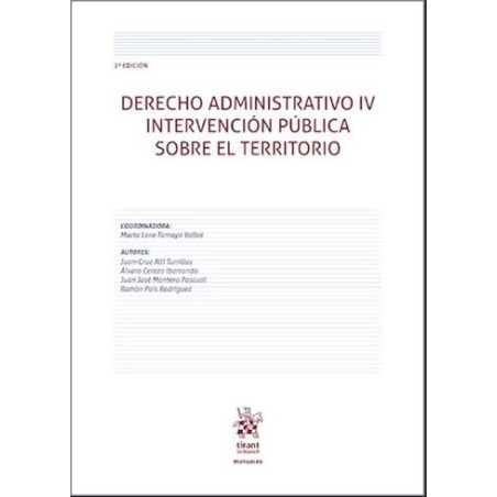 Derecho administrativo IV Intervención pública sobre el territorio