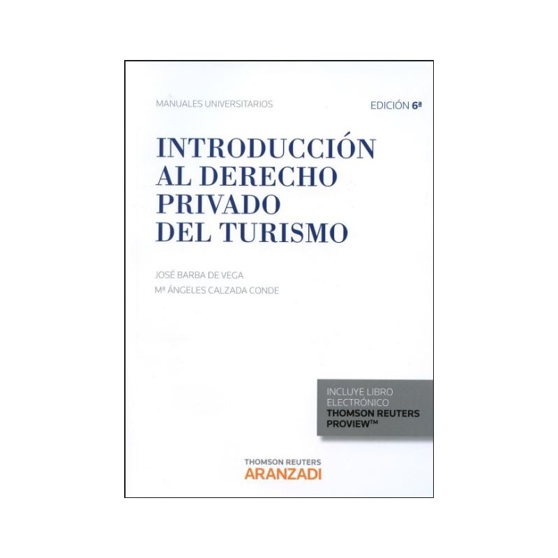 Introducción al derecho privado del turismo